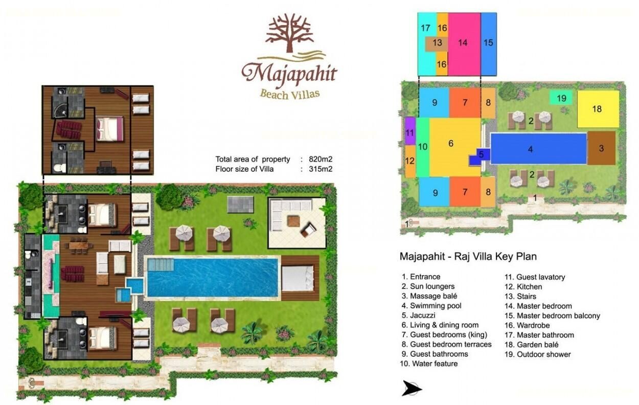 Villa Majapahit Raj Floor Plan